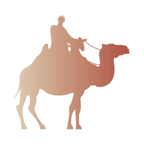 Wise Men In Camel Silhouette Character 2736567 Vector Art At Vecteezy