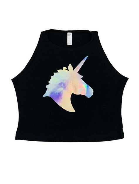 A Custom Unicorn Crop For Your Next Festival Fashion Cropped Women