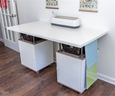 One of our main goals with the new craft room is to have a cricut station / craft table, where we can keep the cricut maker and all its supplies and. DIY Craft Table - IKEA Hack - The Navage Patch
