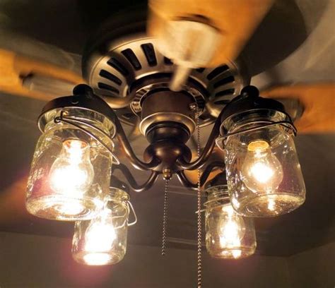You like to craft things and you're a big fan of diy projects. Mason Jar Ceiling Fan LIGHT KIT, Oil Rubbed Bronze ...