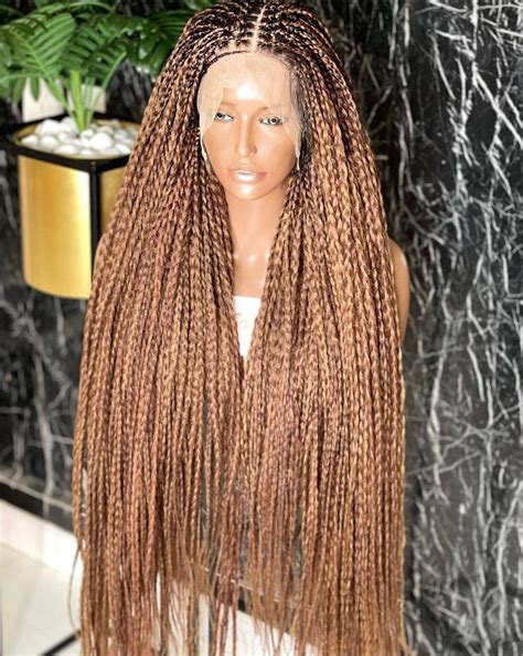 Braided Wigcornrow Wig Box Braided Wig Ombre Wig Passion Etsy In 2022