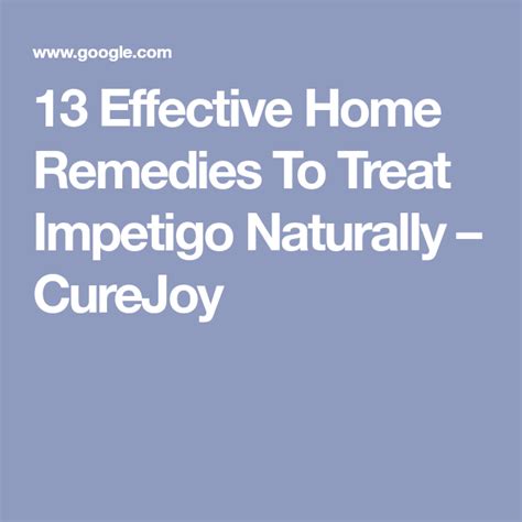 13 Effective Home Remedies To Treat Impetigo Naturally Home Remedies