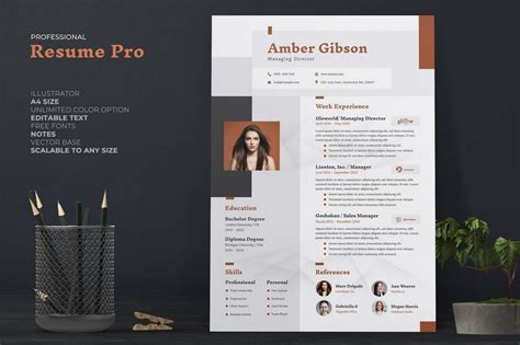 ✅ easy to customize in word. 50+ Best CV & Resume Templates 2021 | Design Shack
