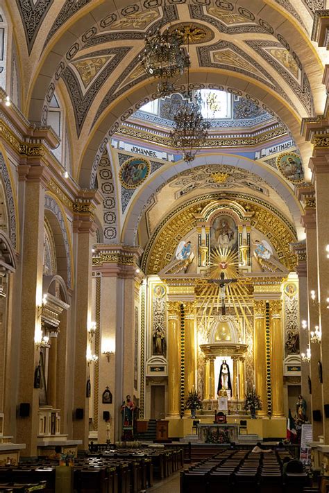 Interior Photograph Of A Catholic Church In Cholula Mexico Photograph