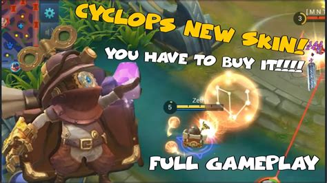 New Cyclops Skin Super Adventurer Full Gameplay Mobile Legends