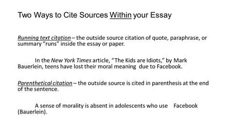 How To Cite Sources In An Essay Examples Mixerluli