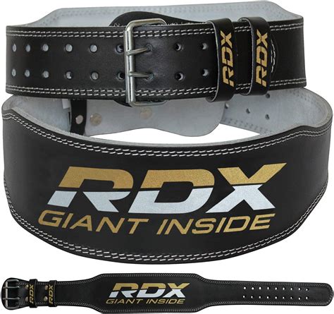 Rdx Weight Lifting Belt Gym Fitness Cowhide Leather 4” Padded Lumbar