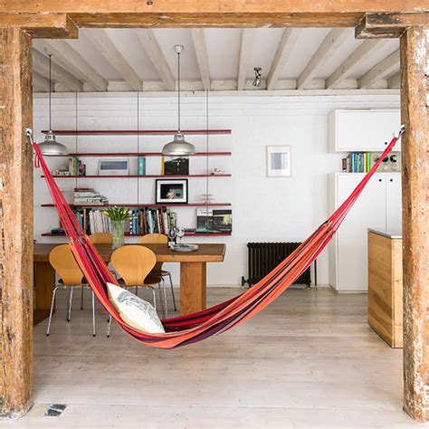 Bring The Outdoors In Living Room Hammocks And Hanging Chairs