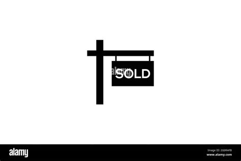 Sold Icon Or Sold Out Vector Icon Real Estate Symbol Logo Design