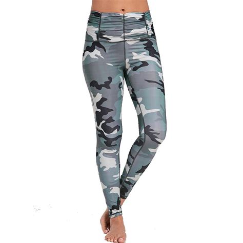 New Army Camouflage Print Women Sporting Leggings High Elastic Workout Fitness Leggings Women