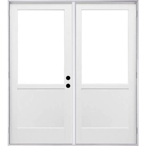 Mp Doors 72 In X 80 In Left Hand Outswing 23 Lite Low E Glass White