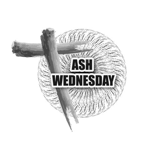 Ash Wednesday Cross Vector Hd Images Ash Cross Formed By Wednesday On