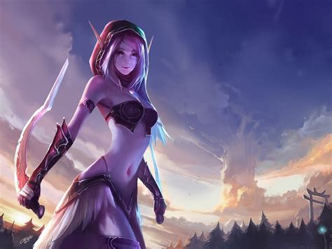 1600x1200 World Of Warcraft Anime Girl 1600x1200