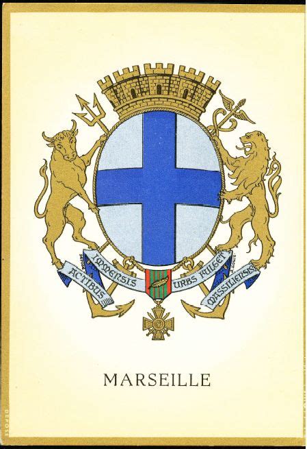 Marseille Blason De Marseille Armoiries Coat Of Arms Crest Of