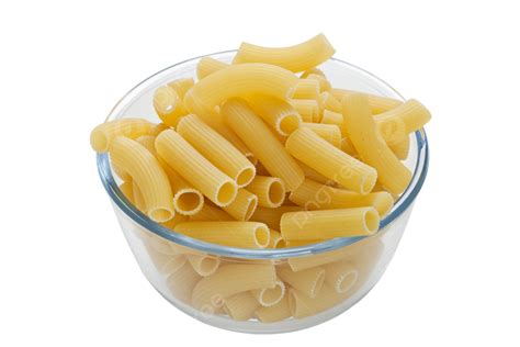 Rigatoni Pasta In Bowl Food Dried Raw Fusilli Textured Png