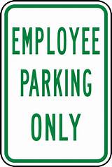 Employee Parking Only Signs Images