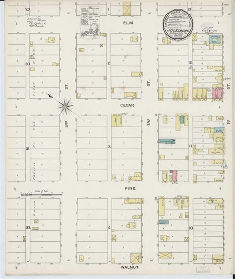 Julesburg Colorado 1893 Old Map Colorado Fire Insurance Index Old Maps