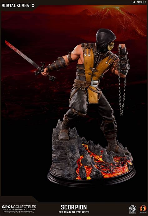Scorpion, any of approximately 1,500 elongated arachnid species characterized by a segmented curved tail tipped with a venomous stinger at the rear of the body and a pair of grasping pincers at the front. PCS Toys Mortal Kombat X Scorpion Statue Full Details ...