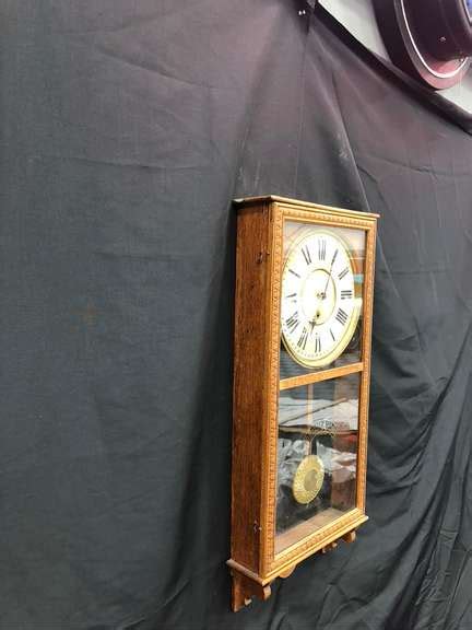 Antique Regulator Wall Clock Made By Sessions Clock Co Estate Details