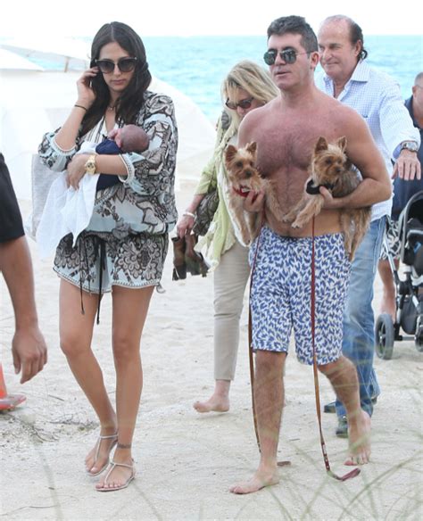 simon cowell and lauren silverman vacation in miami with newborn son eric