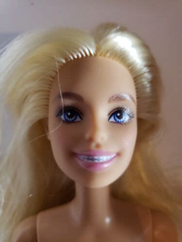 Nude Barbie Blonde Doll W Braces Nude Doll Ebay