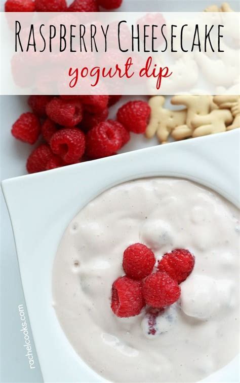 Who in the world thought of combining white chocolate, cheesecake & raspberries?? Raspberry Cheesecake Yogurt Dip | Recipe | Raspberry ...