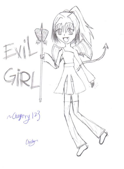 Evil Girl Anime Ver By Ch3rry123 On Deviantart