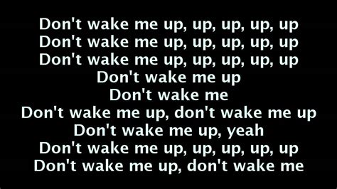 Chris Brown Dont Wake Me Up Lyrics On Screen Fortune Youtube