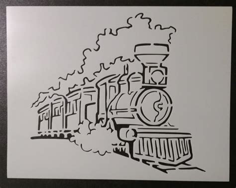 Steam Engine Locomotive Train Stencil My Custom Stencils