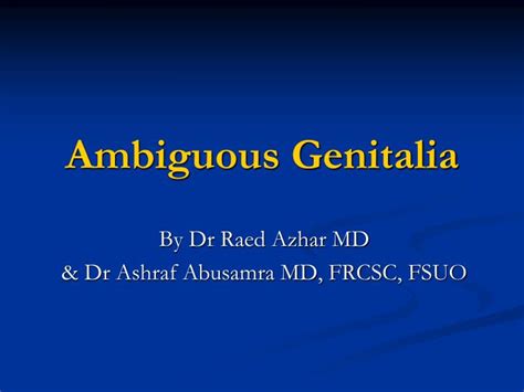 Ppt Ambiguous Genitalia Powerpoint Presentation Free Download Id 4837868