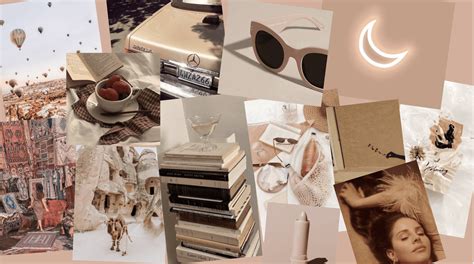 Beige Aesthetic Macbook Wallpaper Collage Find 24 Images That You Can