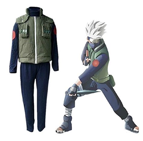 Buy Daoki Naruto Costume Jacket Adult Kakashi Hatake Dark Green Mens