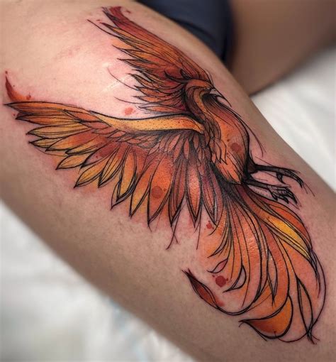 40 Watercolor Phoenix Tattoo Ideas Tatuagem De Fênix Pequenas