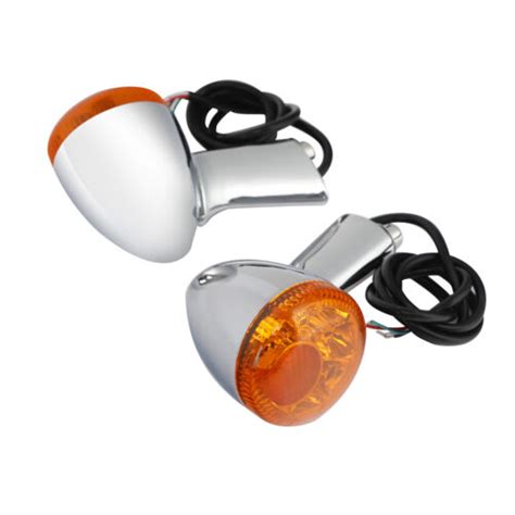 Amber Rear Led Turn Signal Lights For Harley Xl883 Xl1200 Sportster 92