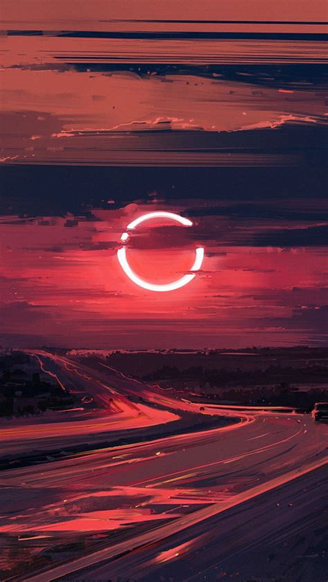 Cloud Eclipse Evening Moon Ut Wallpaper 1080x1920 Digital