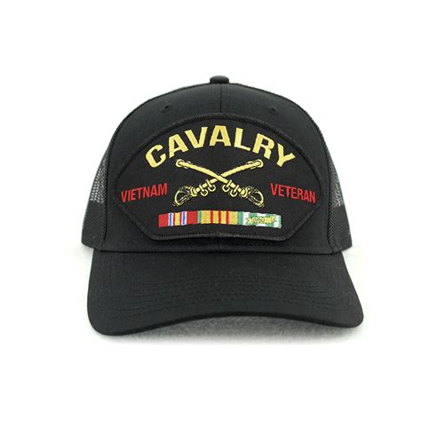 Us Army Cavalry Vietnam Veteran Mesh Cap Us Army Branch Of Service