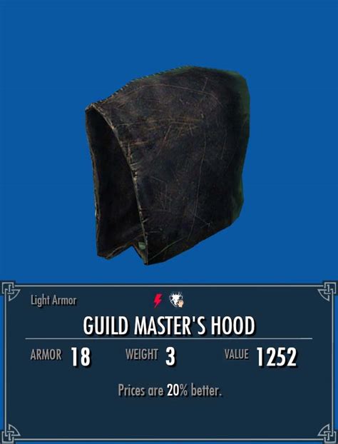 Guild Masters Hood Legacy Of The Dragonborn Fandom
