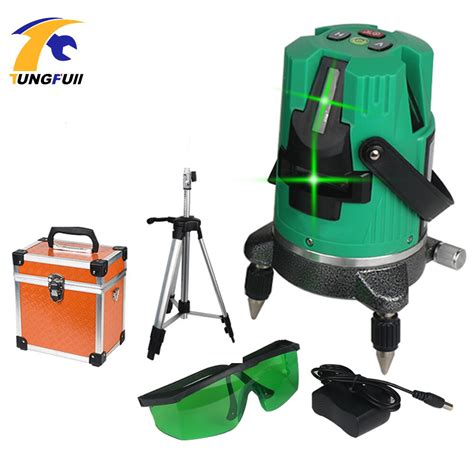 Green Laser Lines 6 Points 360 Degrees Rotary 635nm Outdoor Mode