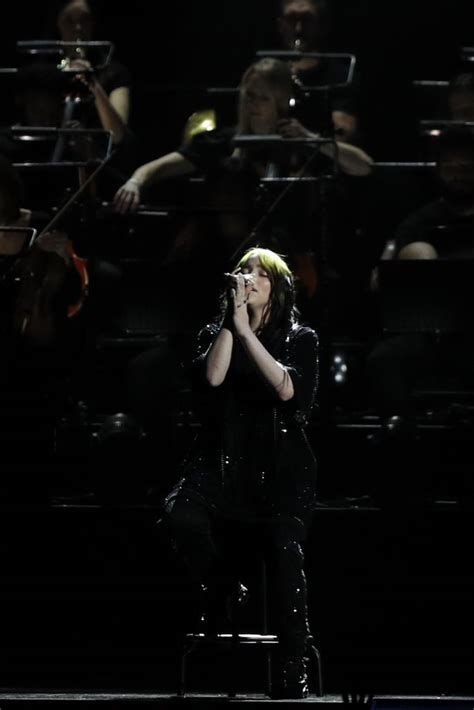 Billie Eilish Performs No Time To Die At 2020 Brit Awards Popsugar