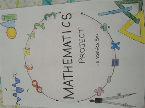 Page De Garde Maths Math Projects Math Pages Project Cover Page The