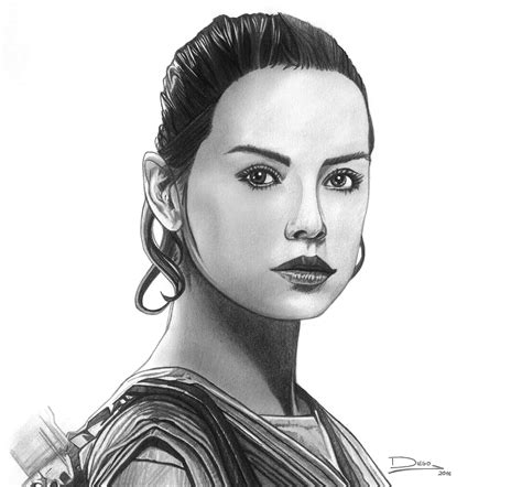 Rey Star Wars The Force Awakens Daisy Ridley By Diegocr On Deviantart