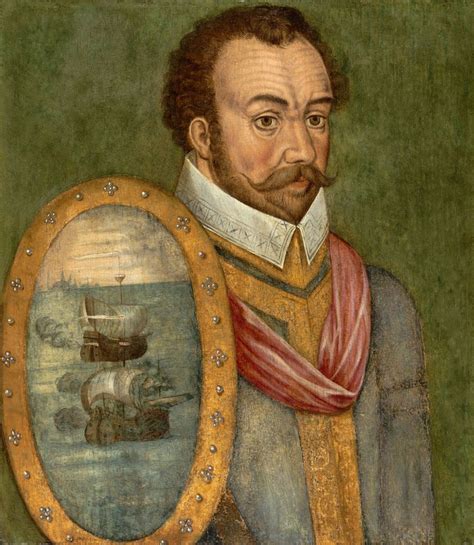 English School C16th Portrait Of Sir Francis Drake C1580 Oil On