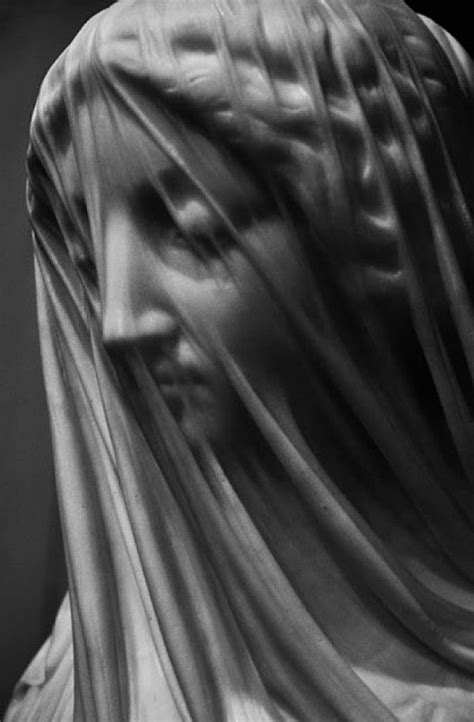 The Veiled Virgin Carved And Sculpted From Carrara Marble In Rome By Italian Sculptor Giovanni