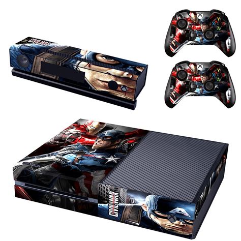 Captain America Civil War Skin Decal For Xbox One Console And 2 Controllers