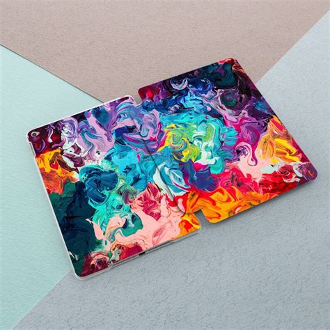 Paint Ipad Case Art Colorful Abstract Ipad 97 2018 6th 5th Etsy