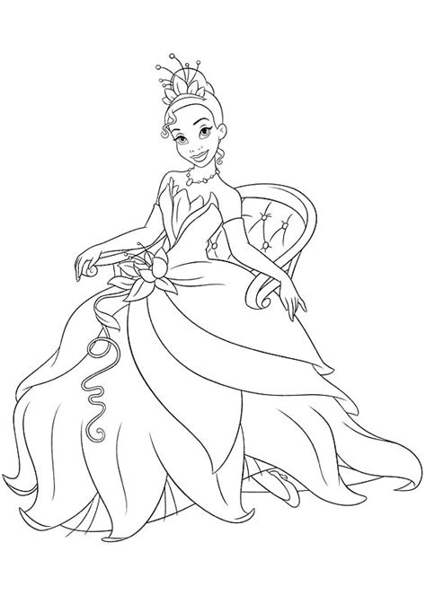 Desenho De Tiana Princesa Da Disney Para Colorir Tudodesenhos