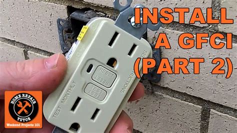 Outdoor Gfci Electrical Outlet Installation Part 2 Youtube