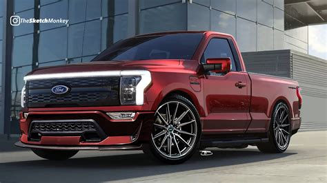 Cgi Ford Svt Lightning Single Cab Revival Makes Modern F 150 Ev Look A