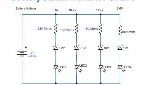 12 Volt Battery Monitor Circuit Diagram - Wiring Diagram and Schematics