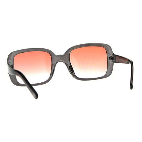 mod women rectangular plastic retro sunglasses ebay